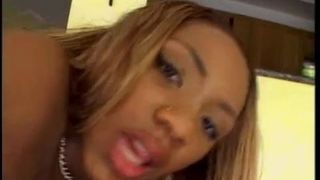 Ebony Persia’s White Dick Anal & Swallow